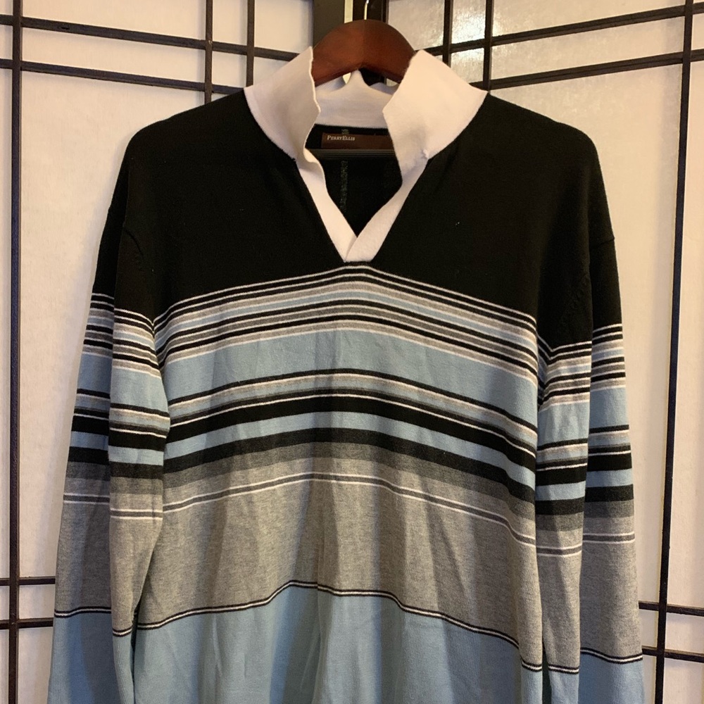 Perry Ellis collar Long-sleeve shirt